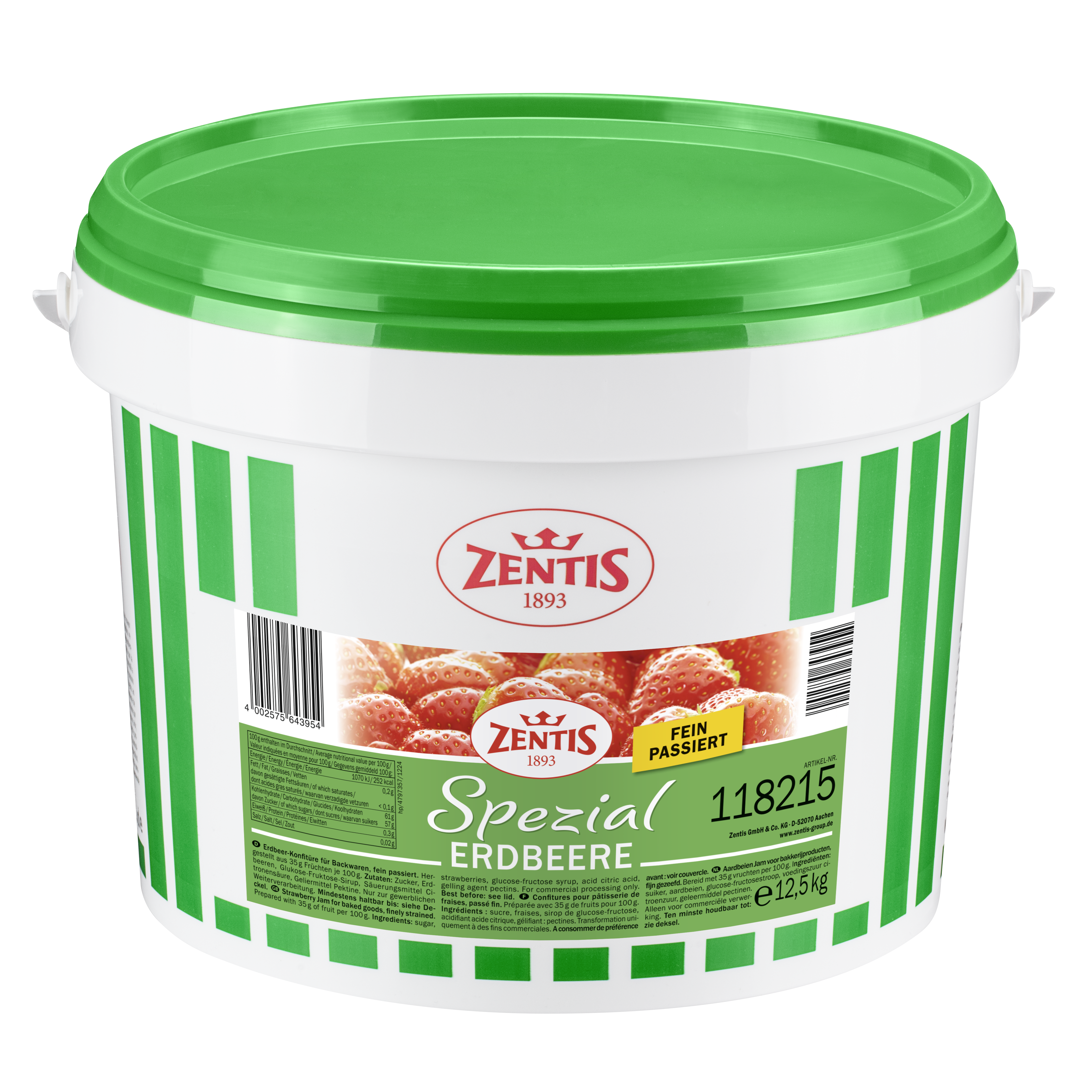 Zentis Spezialfüllung Eimer Erdbeere