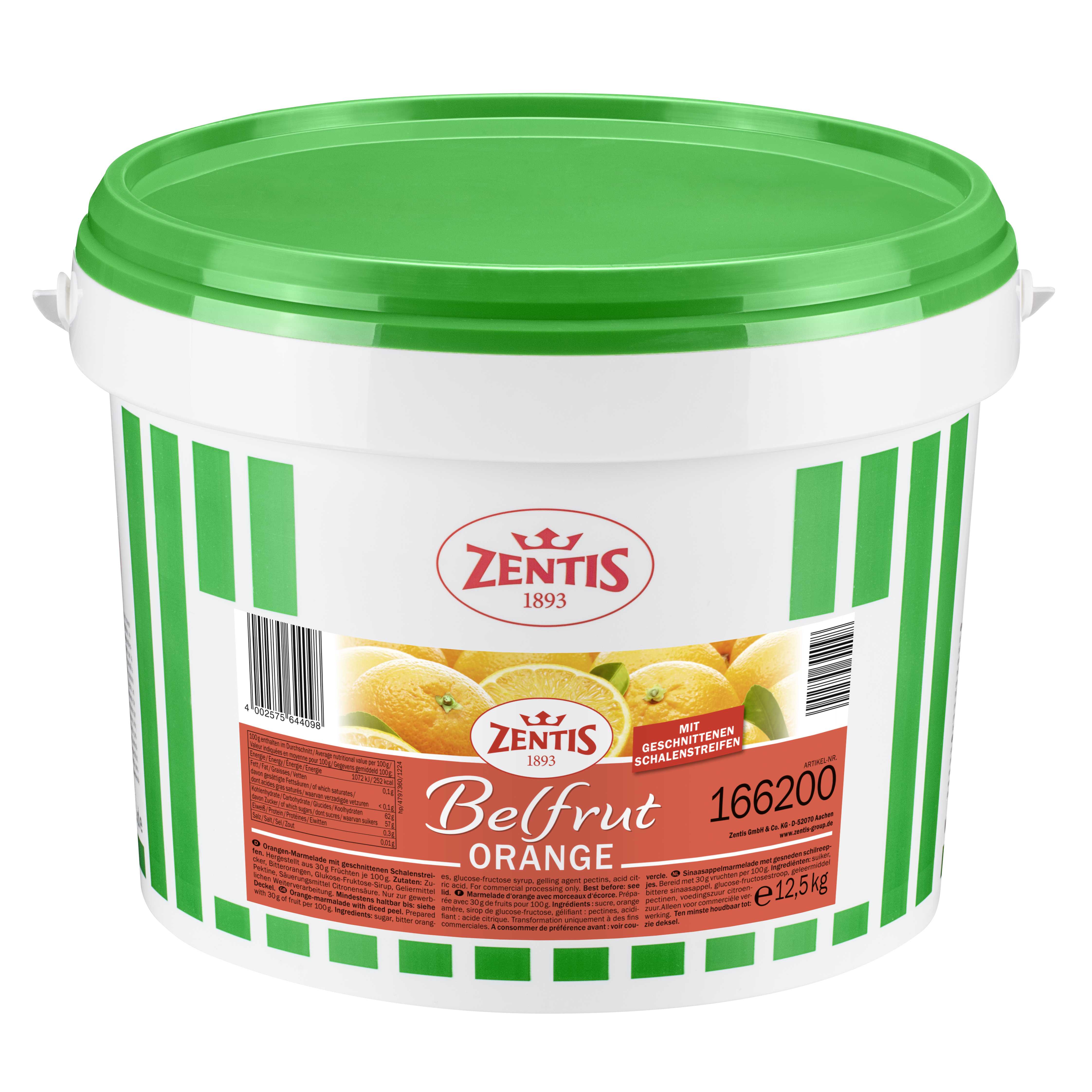 Zentis Belfrut Eimer Orange