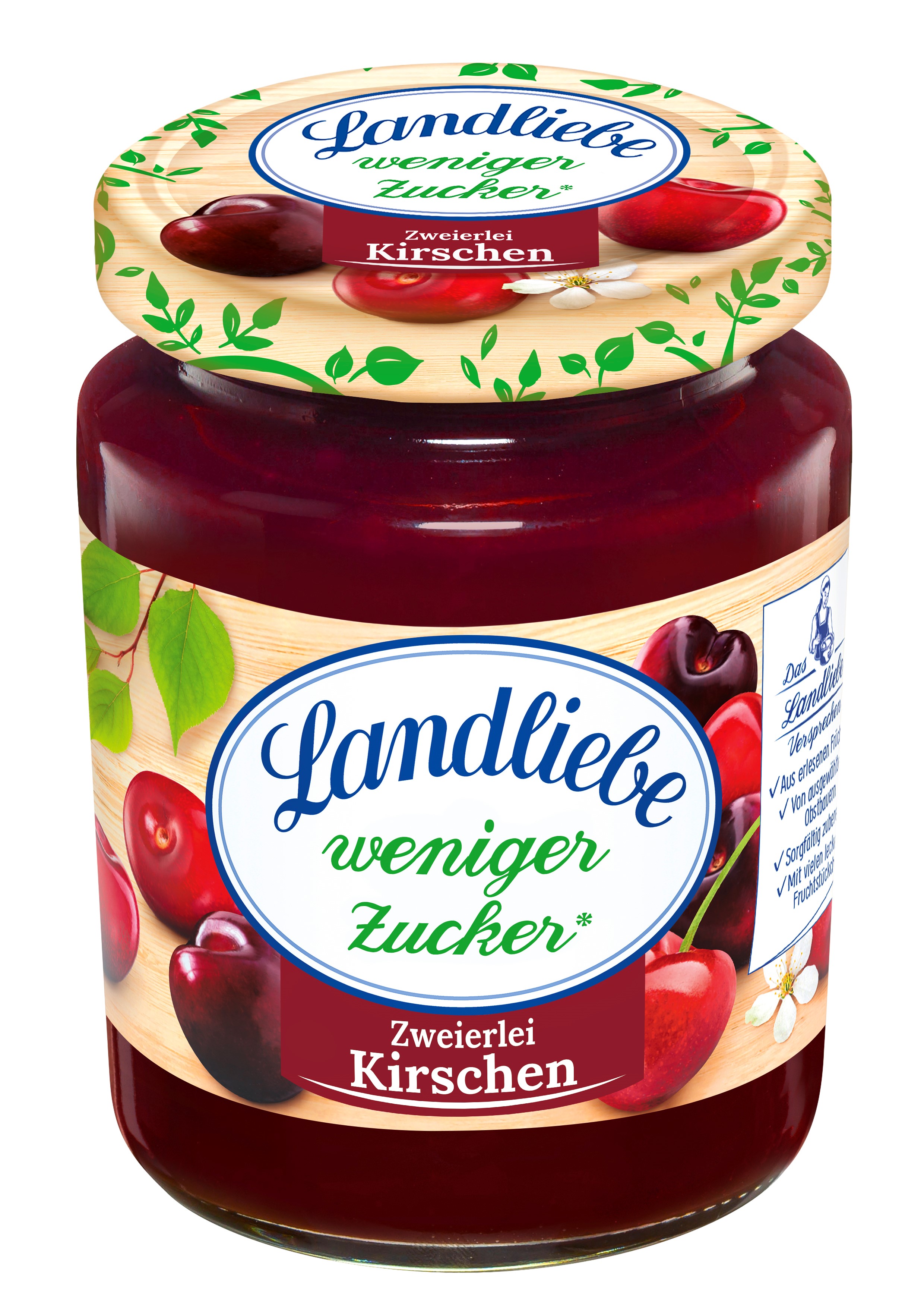 Landliebe weniger Zucker, Fruchtaufstrich, Zweierlei Kirschen