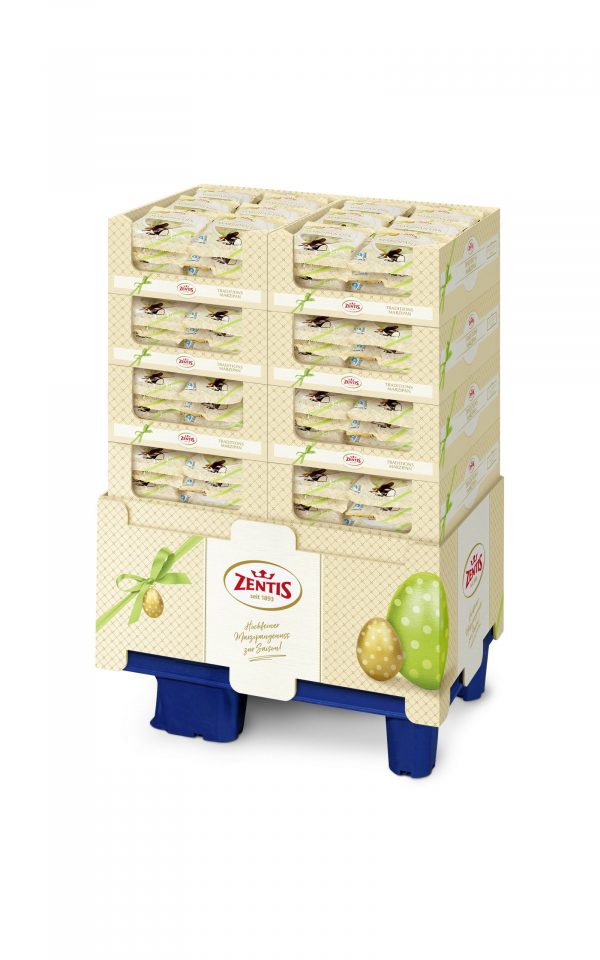 Zentis Marzipan Eier 10x20g Beutel, 216er Display