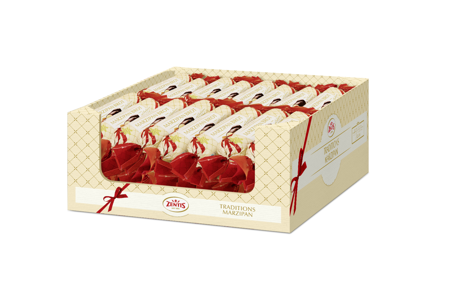 Zentis Marzipan-Brot 175g, 40er Karton