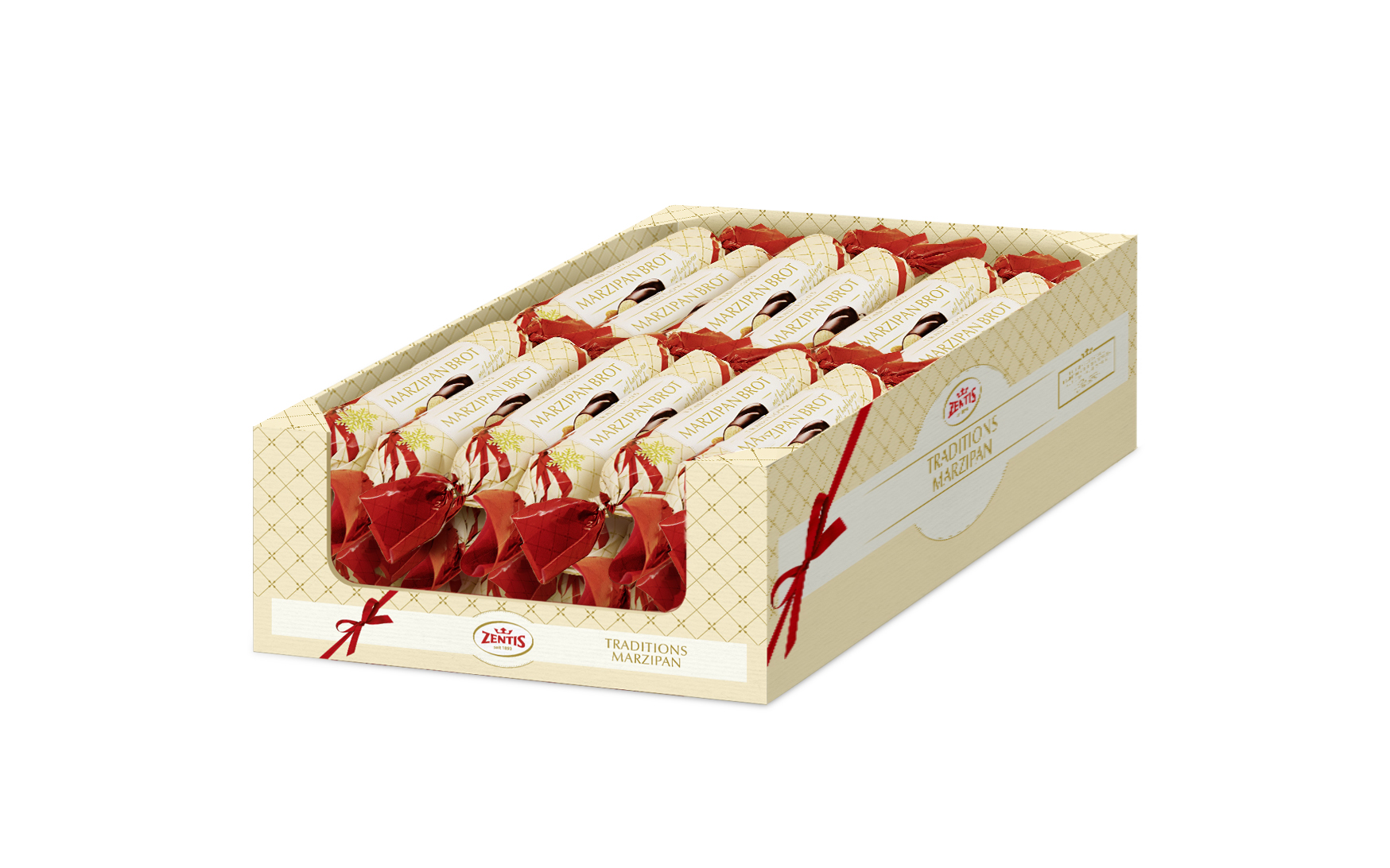 Zentis Marzipan Brot 200g, 21er Karton