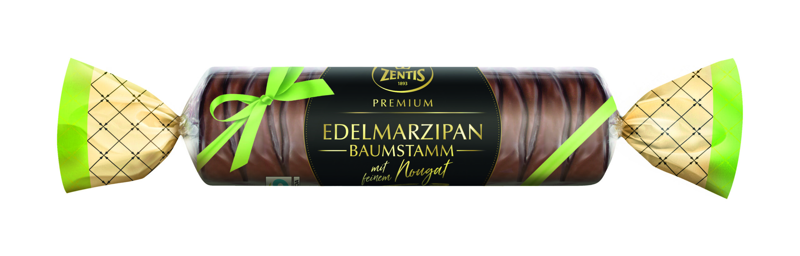 Edel-Marzipan-Baumstamm, Edelmarzipan mit Nougat-Kern
