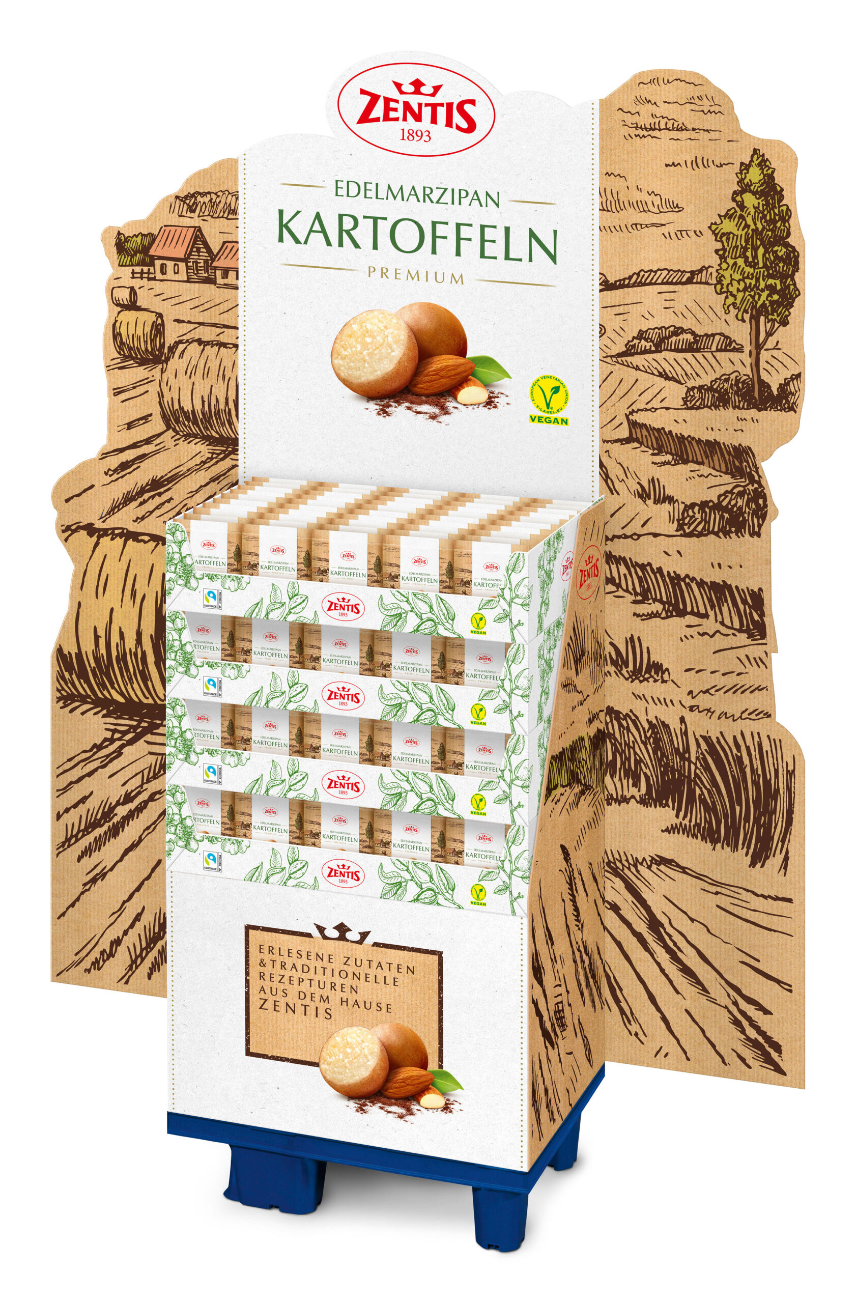 Edel-Marzipan Kartoffeln Neue Ernte 200er Display