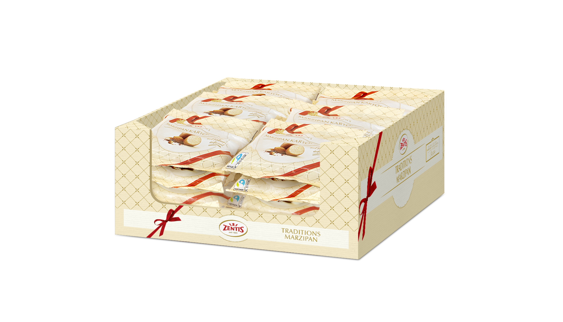 Zentis Marzipan Kartoffeln, 100g Beutel, 36er Karton