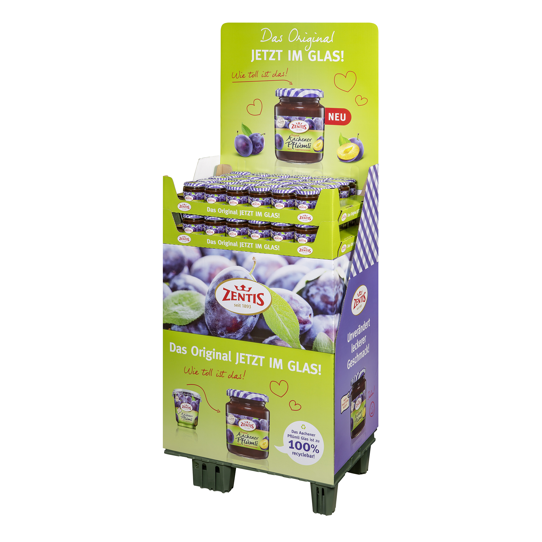 Zentis Original Aachener Pflümli, 60er Display