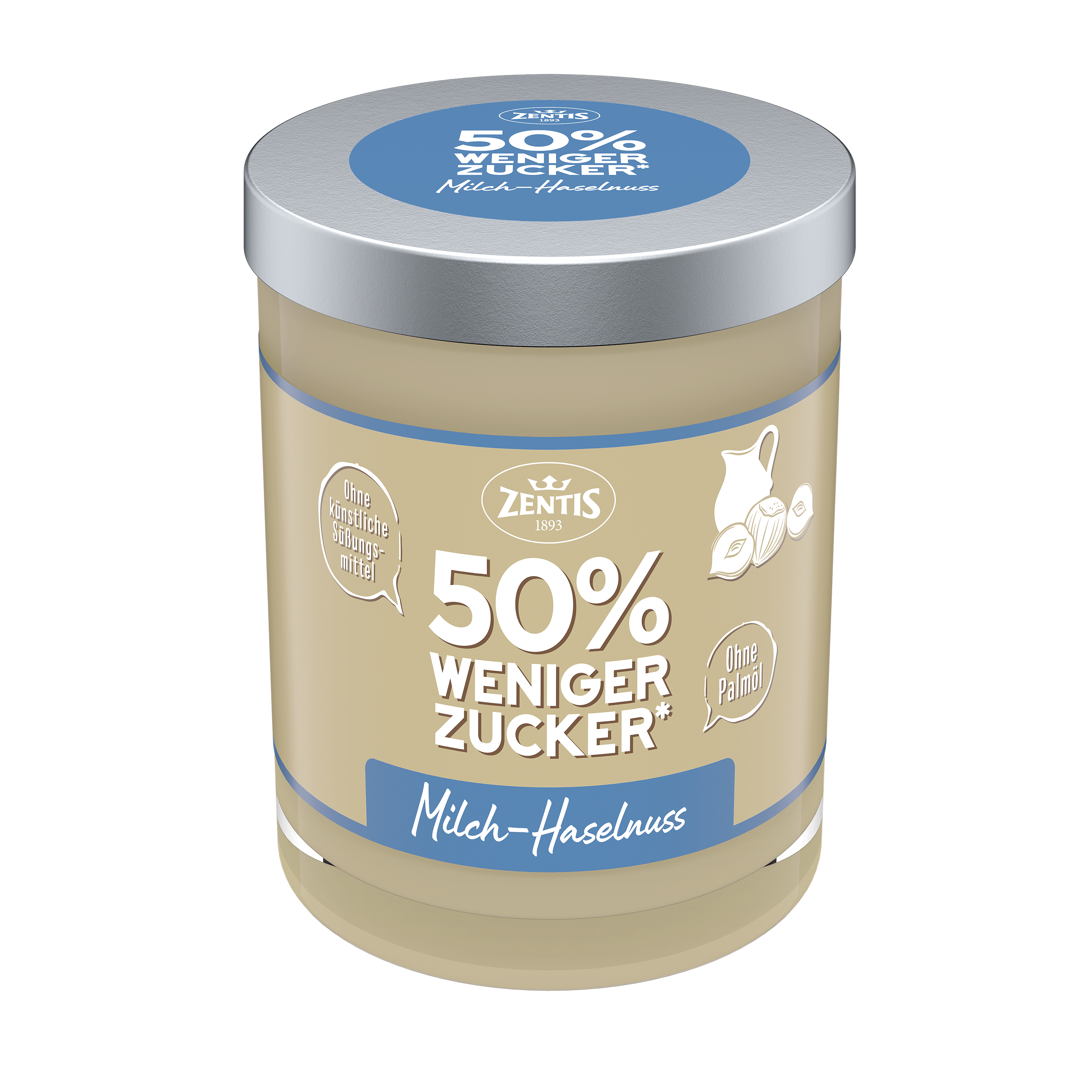 50% weniger Zucker Creme, 200g