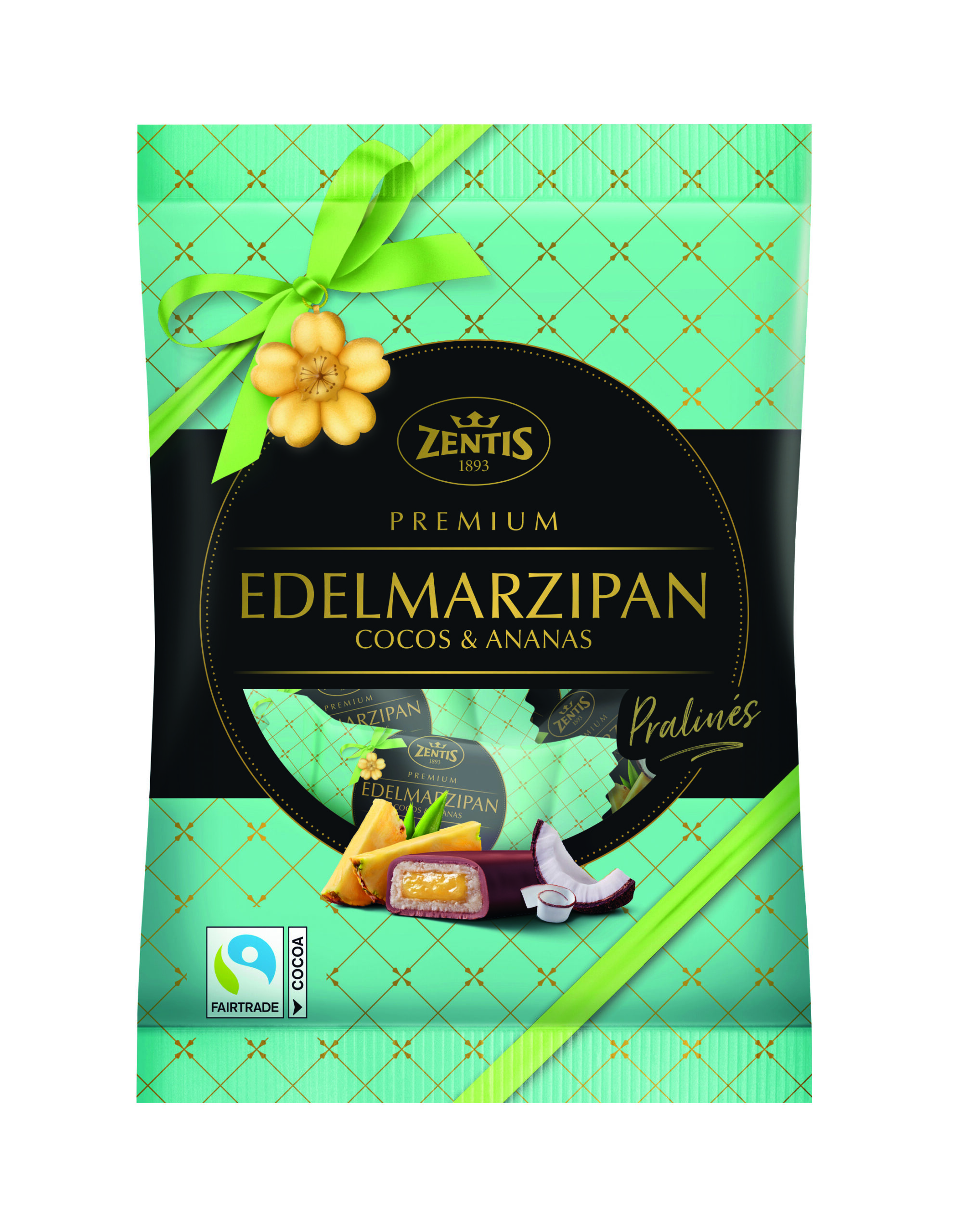 Edelmarzipan Pralinés 5x20g Ananas / Cocos
