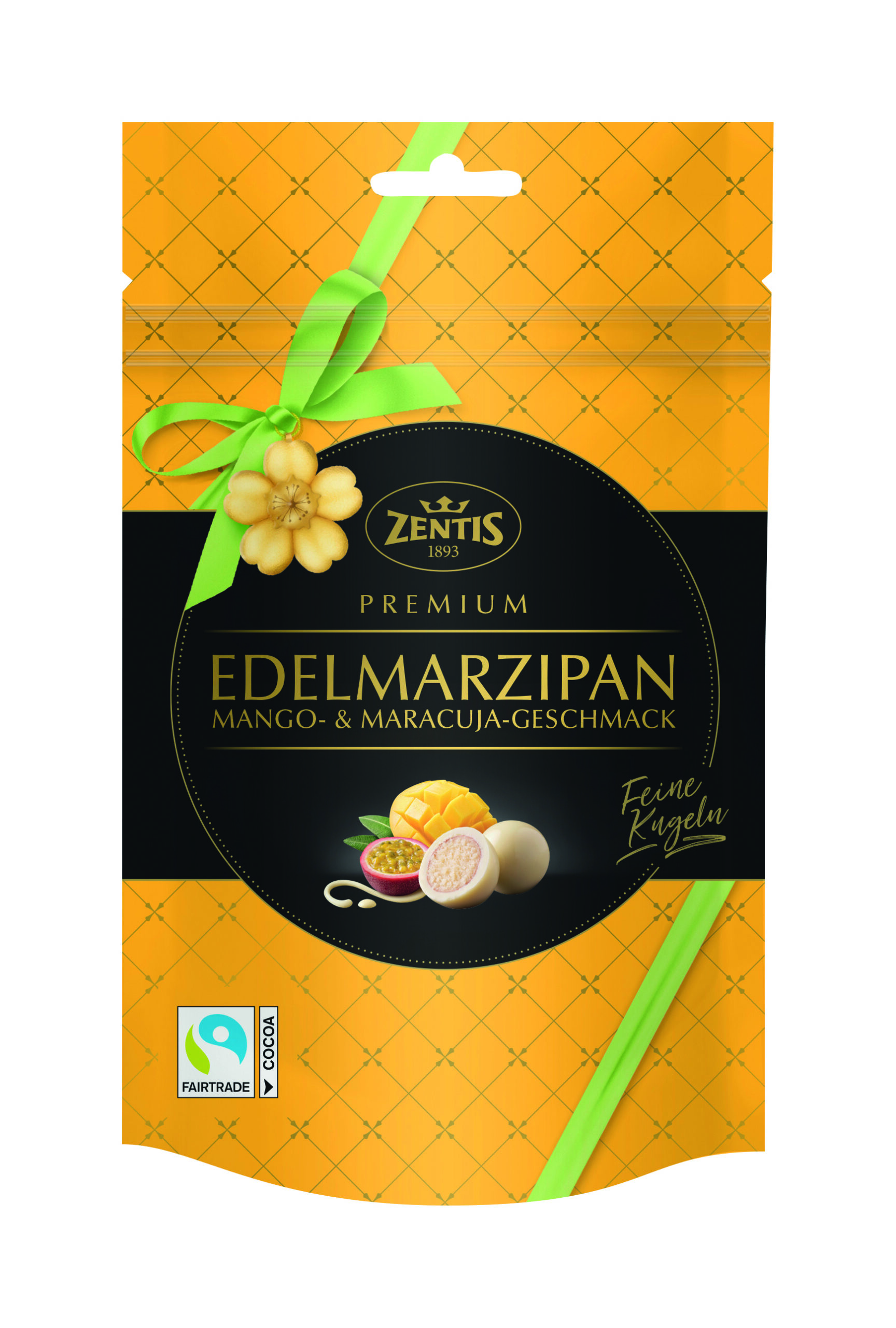 Edelmarzipan Kugeln Mango Maracuja
