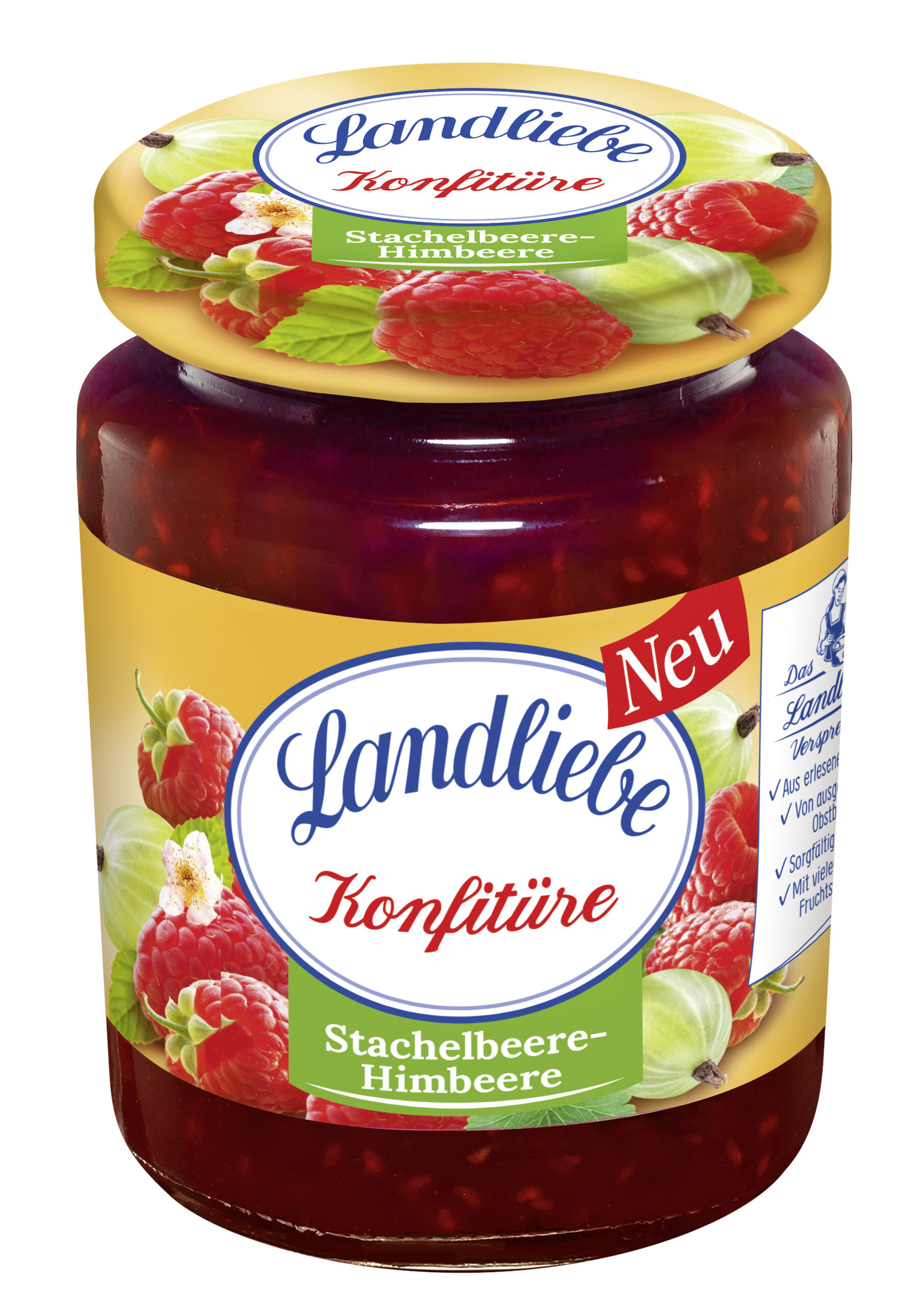 Landliebe Konfitüre, Stachelbeere-Himbeere
