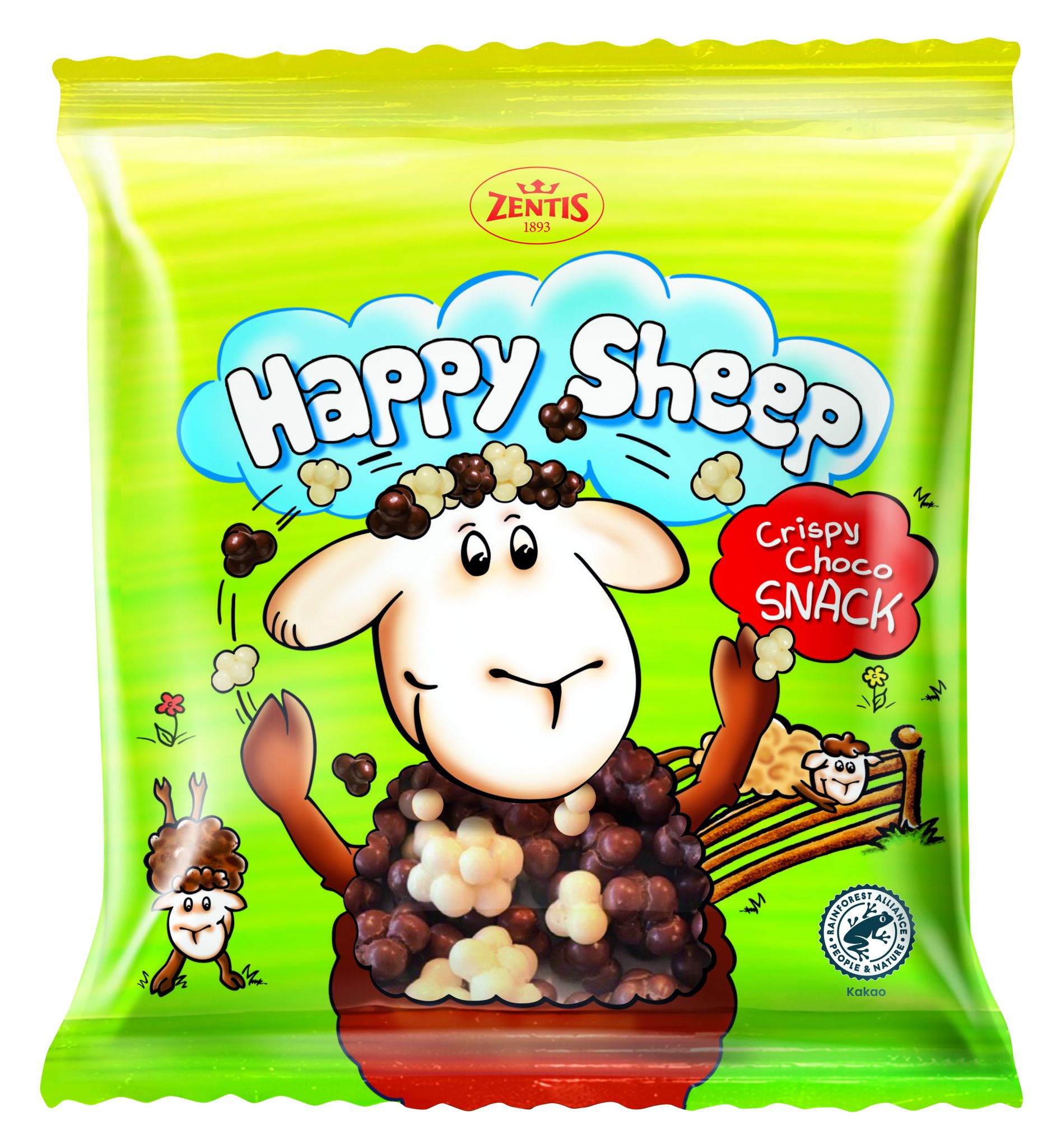 Happy Sheep – Crispy Choco Snack, Beutel