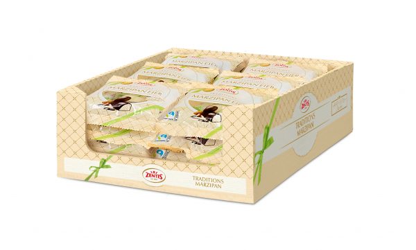 Zentis Marzipan Eier 5x20g Beutel, 36er Karton