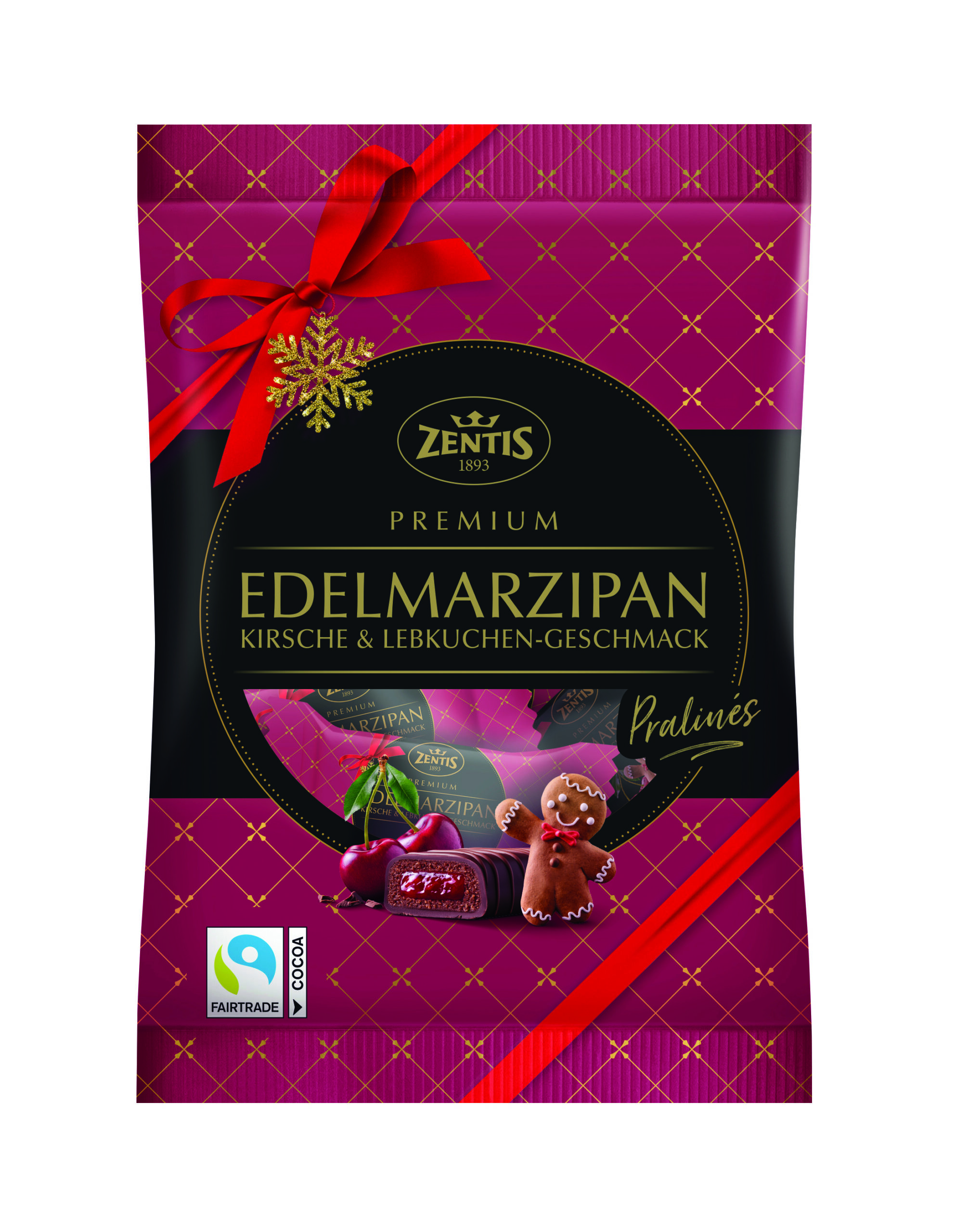 Edelmarzipan Pralinés 5x20g Kirsch / Lebkuchen