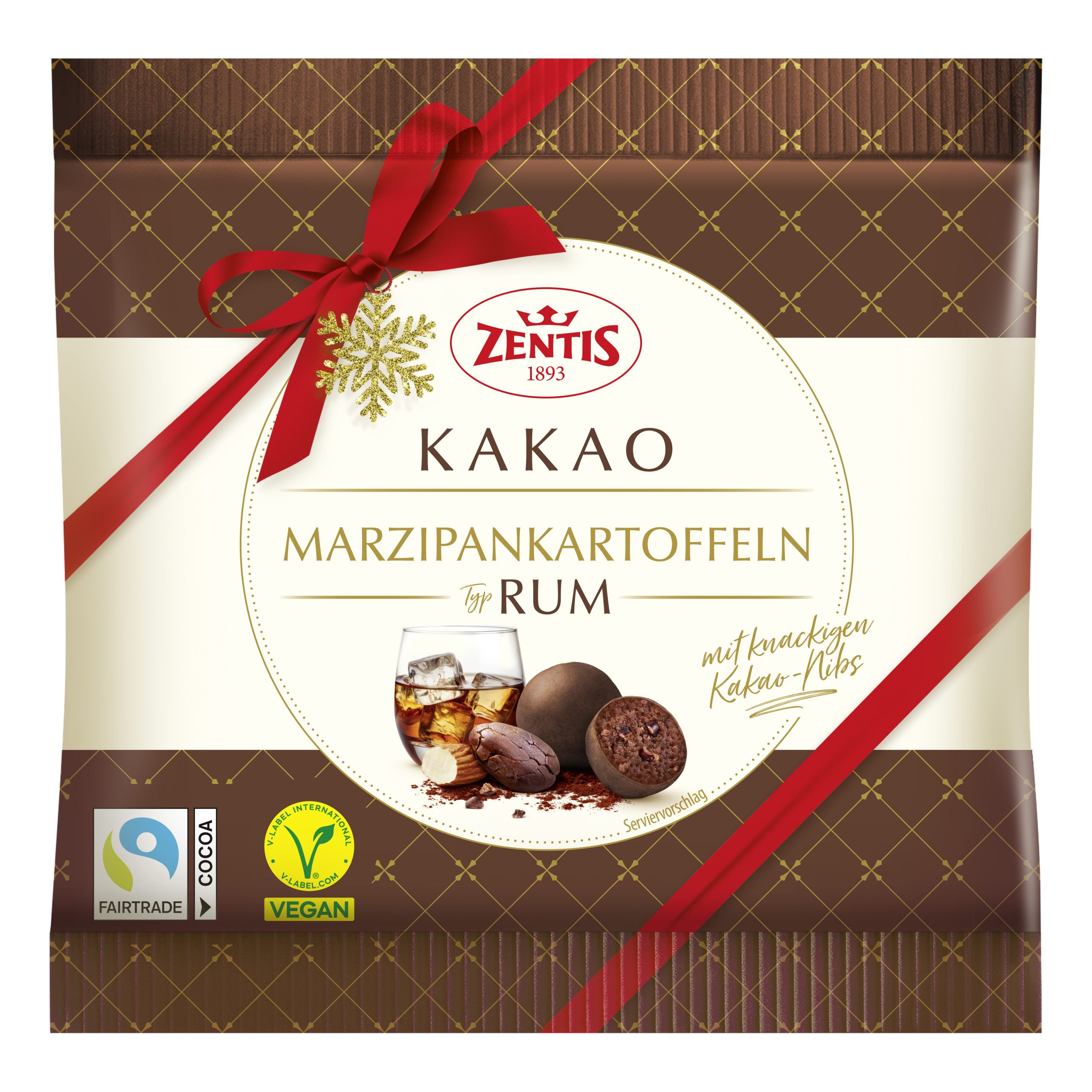 Zentis Kakao-Marzipan Kartoffeln 100g, Typ Rum