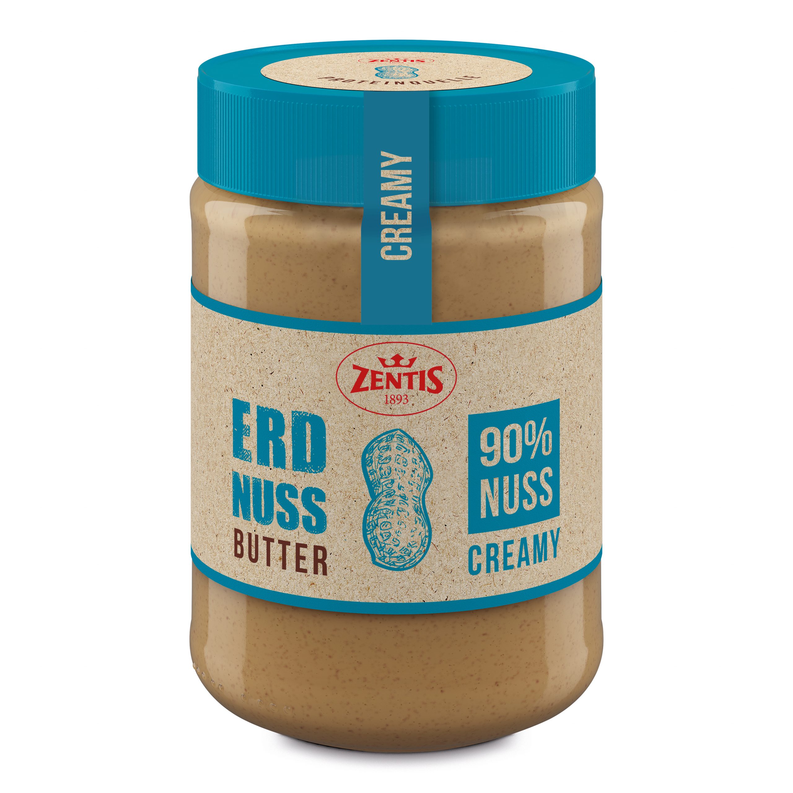 Zentis Erdnussbutter CREAMY 350g, 6er Tray
