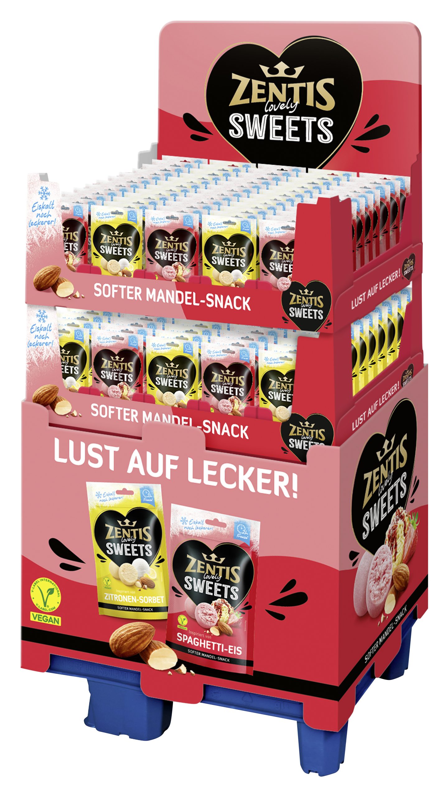 Zentis Lovely Sweets 90g, 120er Sommer-Display 2-fach sortiert