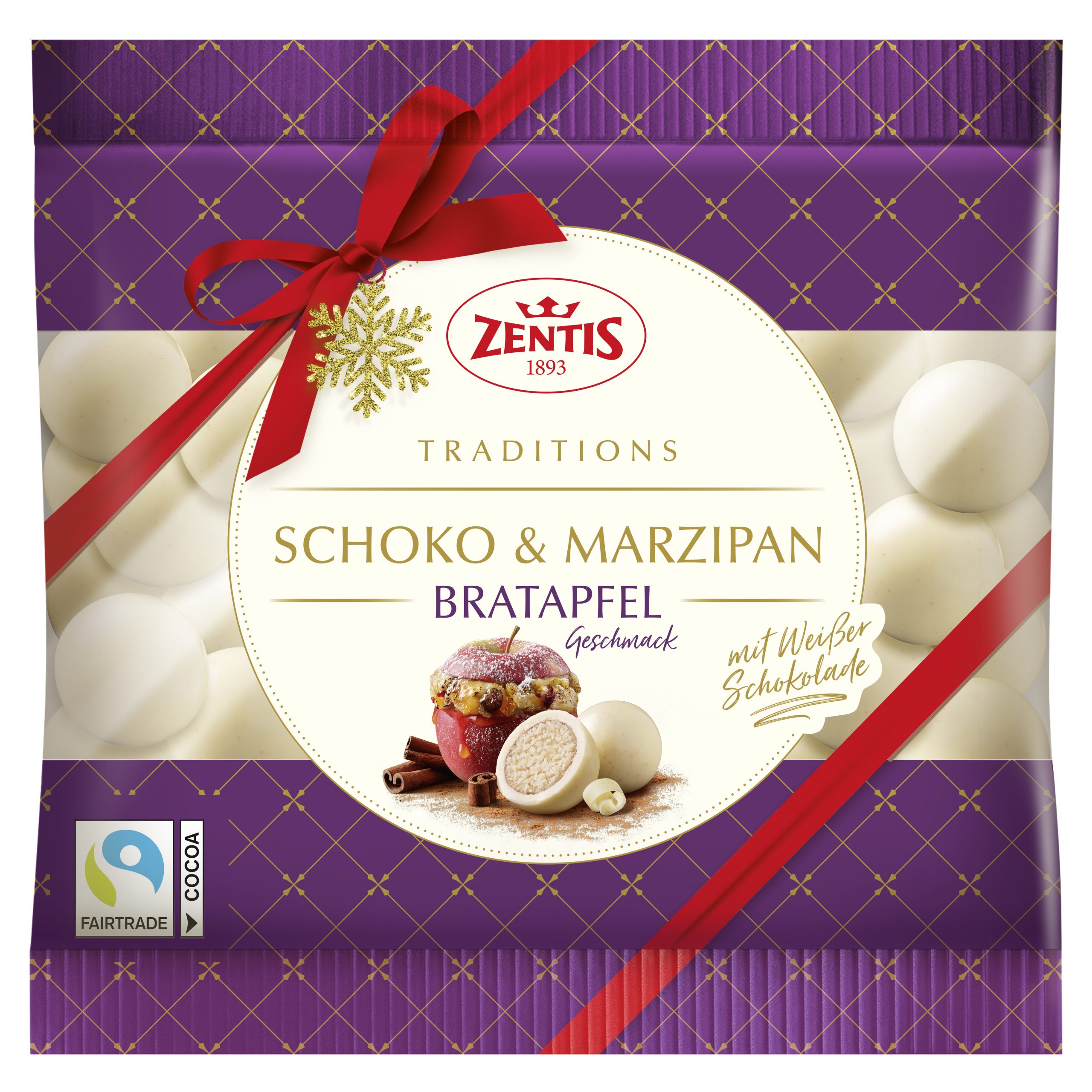 Zentis Traditions Schoko & Marzipan 90g Beutel, Typ Bratapfel