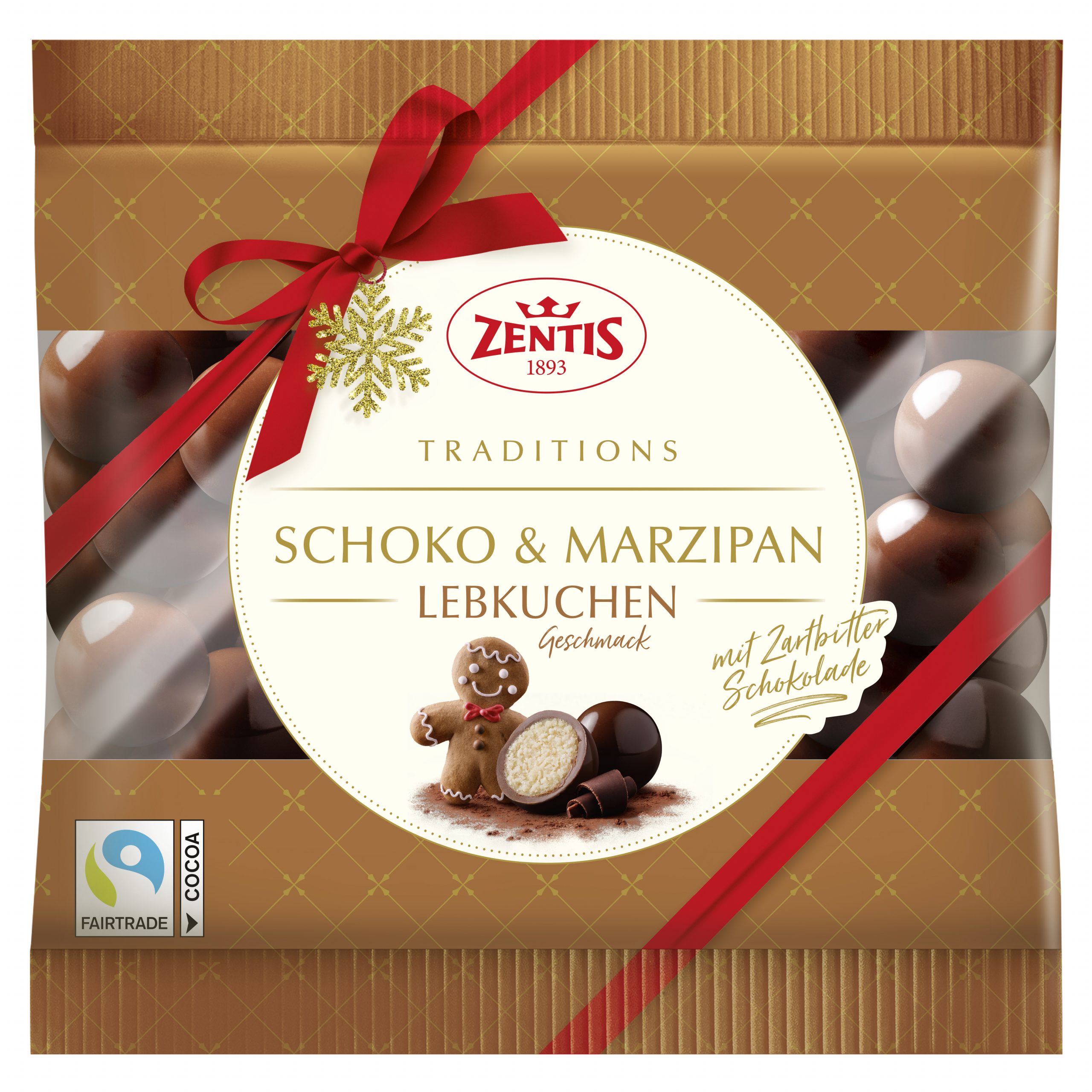 Zentis Traditions Schoko & Marzipan 90g Beutel, Typ Lebkuchen