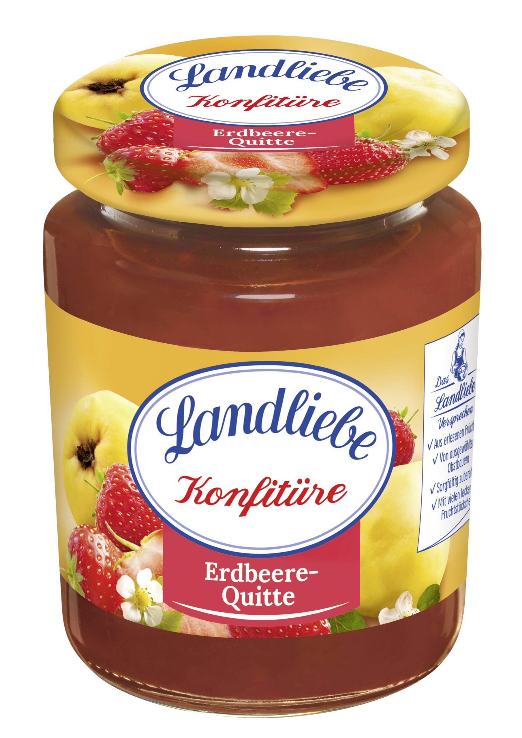 Landliebe Konfitüre 200g, Erdbeere-Quitte