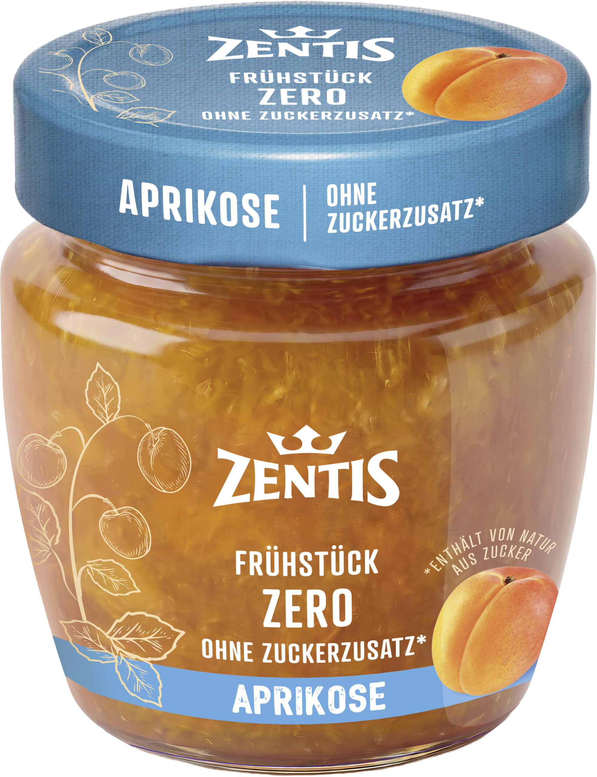 Zentis Frühstück ZERO 210g, Aprikose