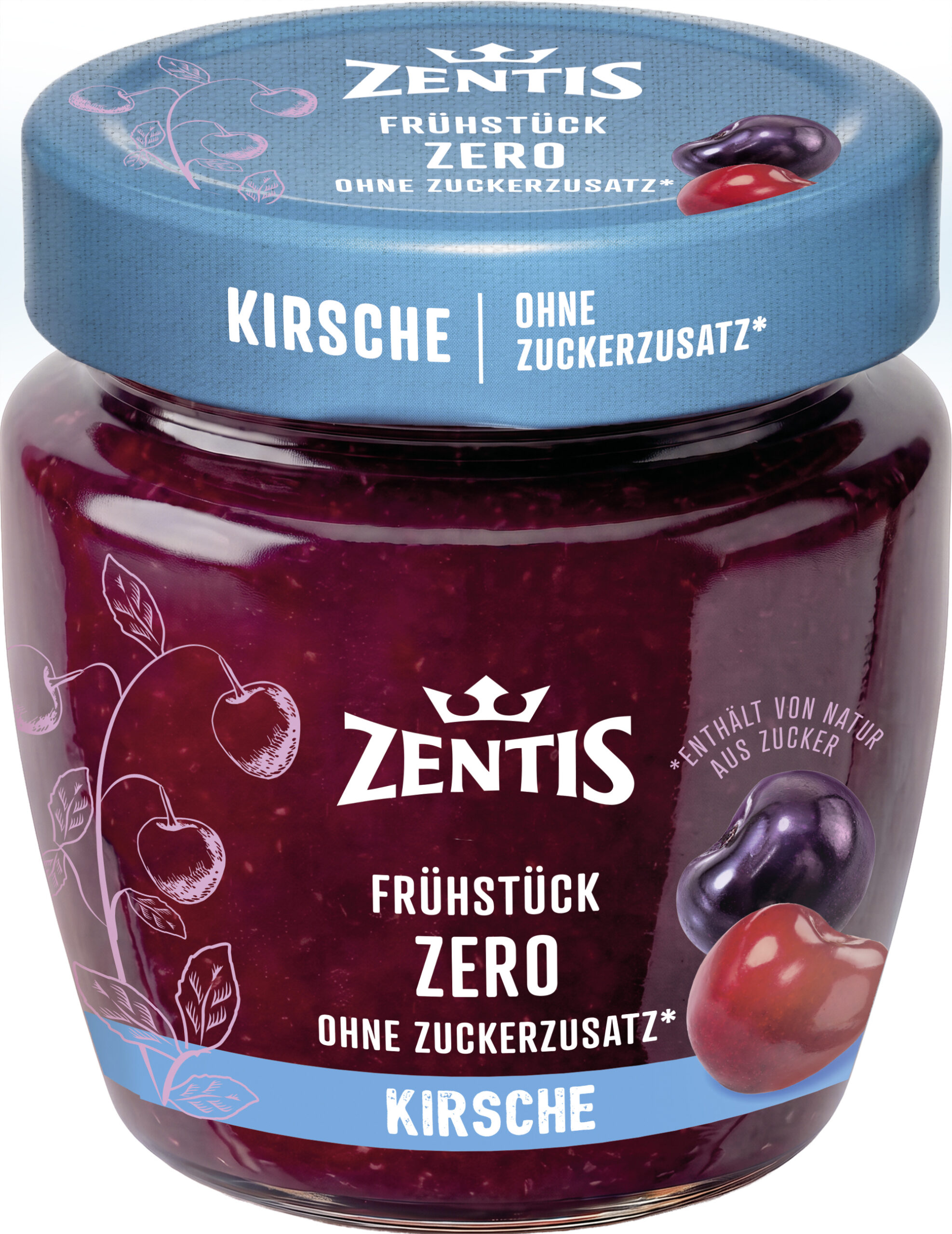 Zentis Frühstück ZERO 210g, Kirsche