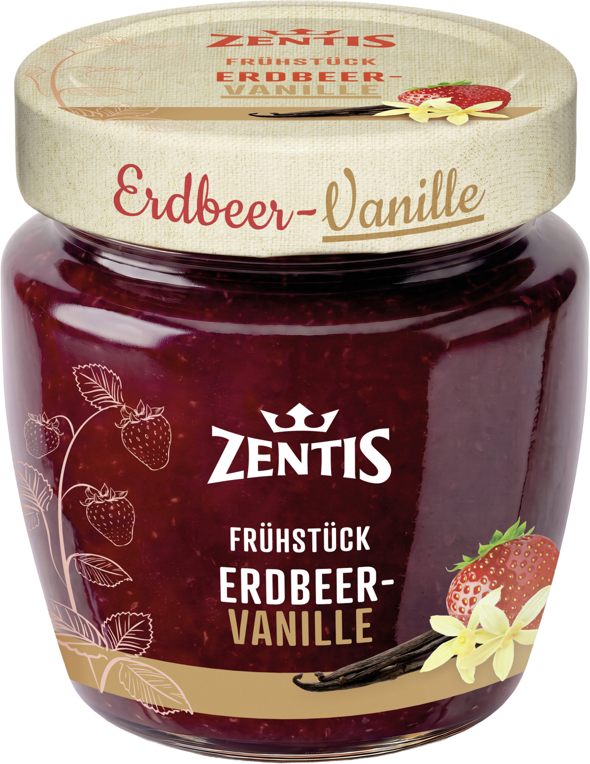 Zentis Frühstück 230g, Erdbeere-Vanille
