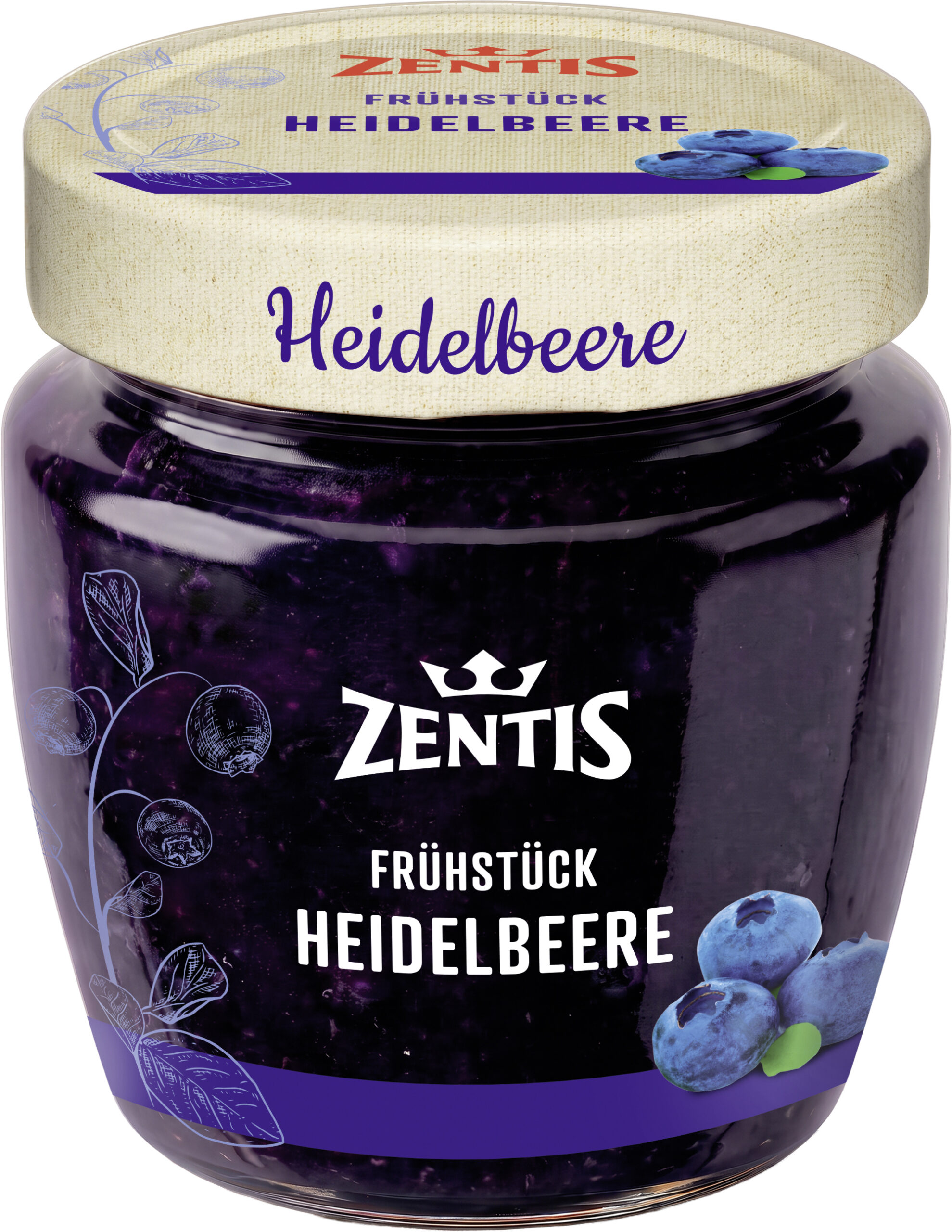 Zentis Frühstück 230g, Heidelbeere