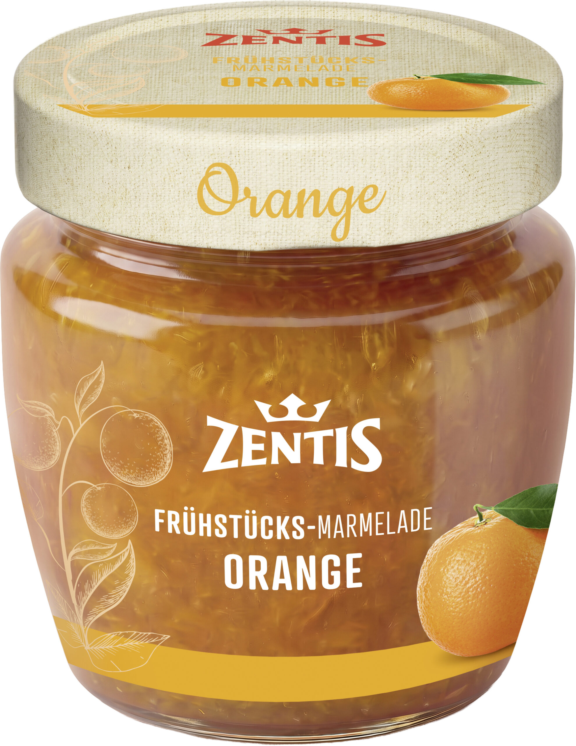 Zentis Frühstücks-Marmelade 230g, Orange
