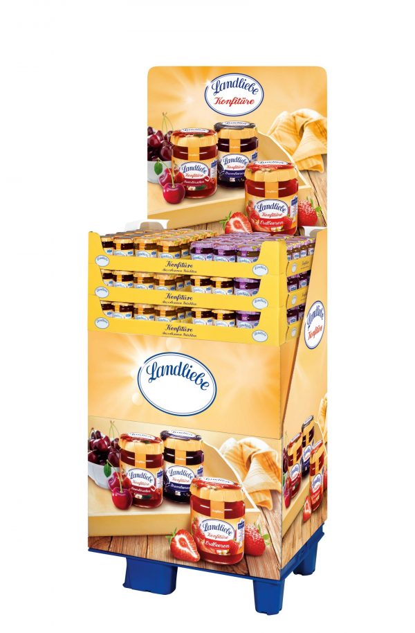 4002575633153 Landliebe 200g 120er Mischdisplay, 90 x Konfitüre, 30 x Fruchtcreme
