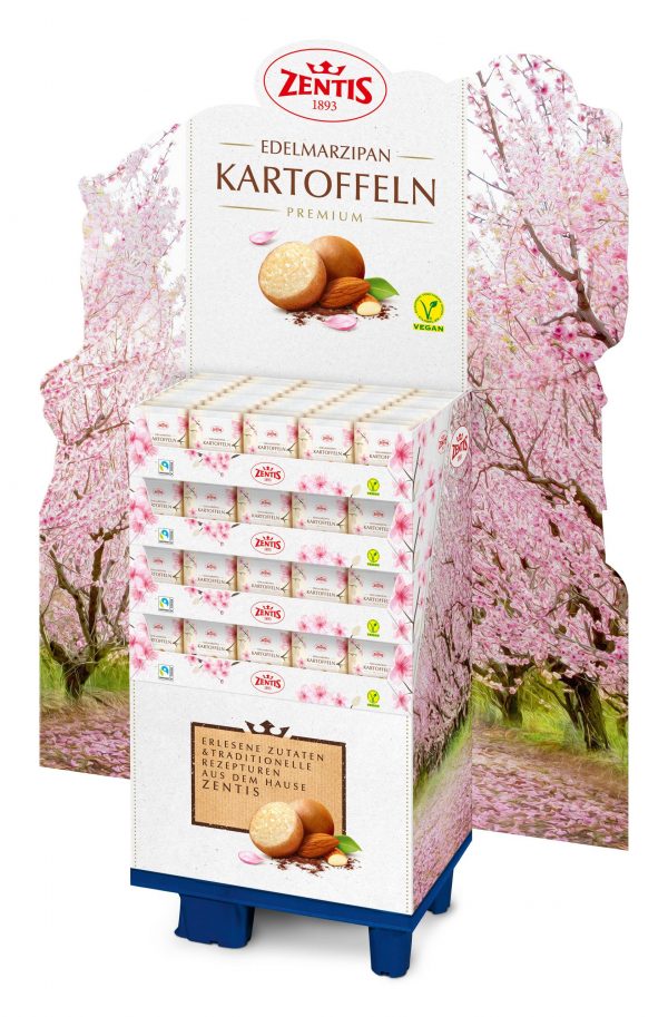 40624320030000 Zentis Edelmarzipan Kartoffeln "Frühjahr" 150g Beutel, 200er Display, jpg