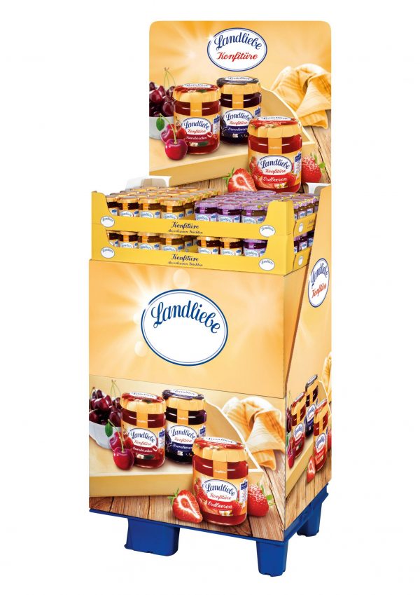 4002575633146 Landliebe 200g 80er Mischdisplay, 60 x Konfitüre, 20 x Fruchtcreme