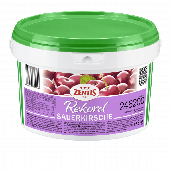 4002575644241 Zentis Rekord 3kg Eimer Sauerkirsche