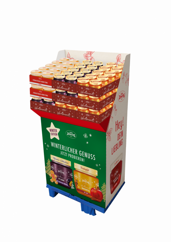 4067987001785 Zentis Frühstück 230g, 90er Mischdisplay Winter Edition 2025