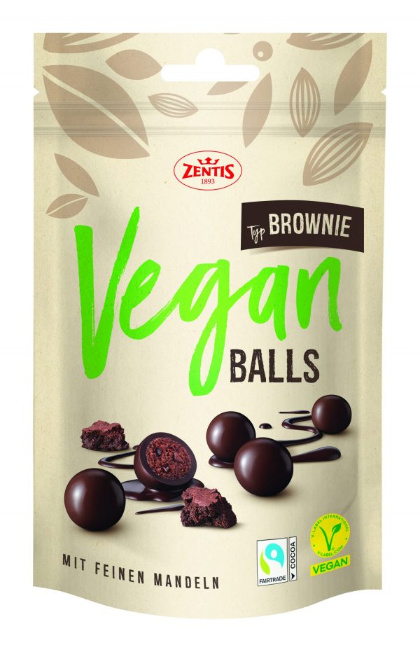4062432004779 Zentis Vegan Balls 90g, Choco Brownie