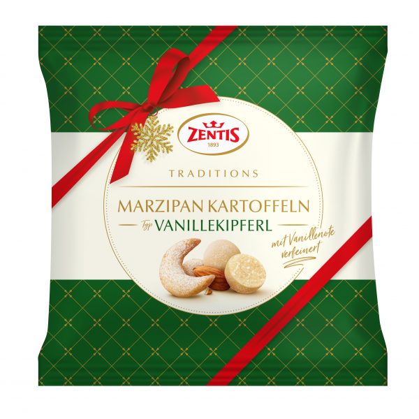 4062432004618 Zentis Marzipan Kartoffeln 100g Beutel, Vanille-Kipferl