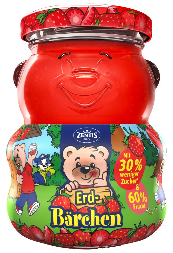 42491187 Zentis Bärchen FA 250g, Erdbeere, fein passiert