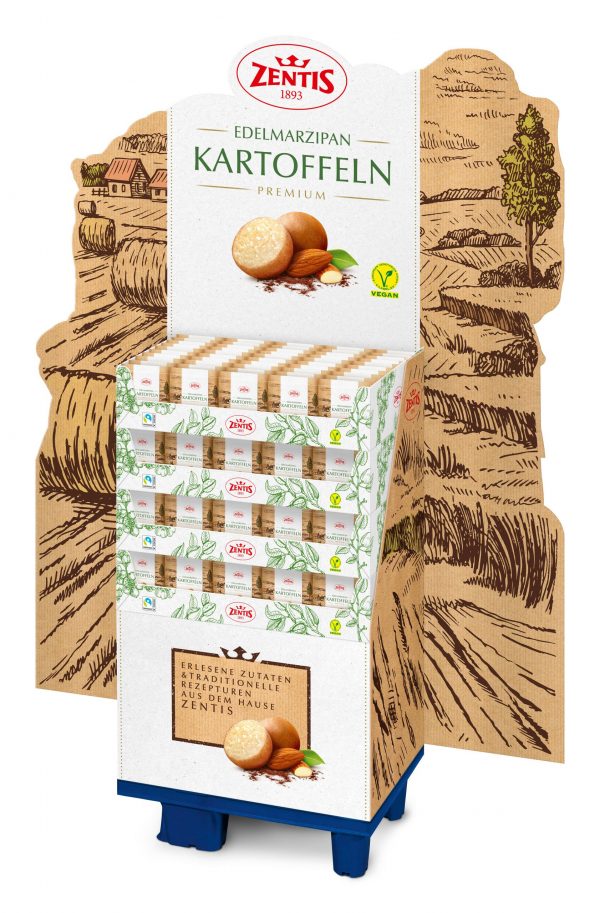 4002575553512 Zentis Edelmarzipan Kartoffeln "Neue Ernte" 150g Beutel, 200er Display, jpg