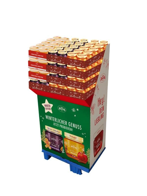 4067987001990 Zentis Frühstück 230g, 120er Mischdisplay Winter Edition 2025