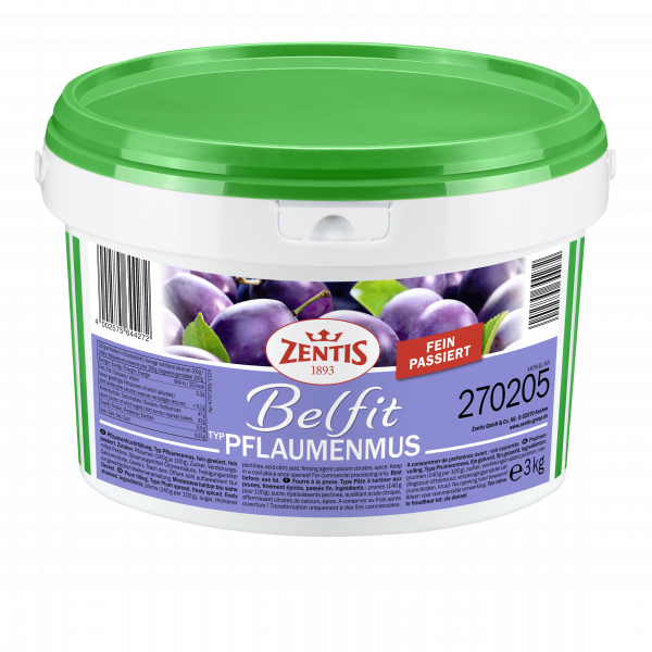 4002575644272 Zentis Belfit 3kg Eimer Typ Pflaumenmus