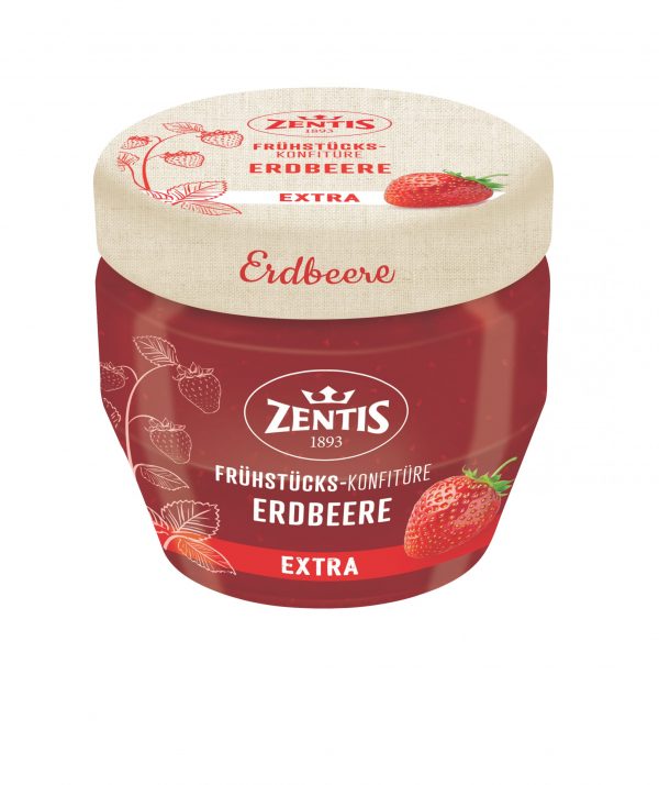 4002575629057 Frühstücks-Konfitüre Extra 230g, Erdbeere