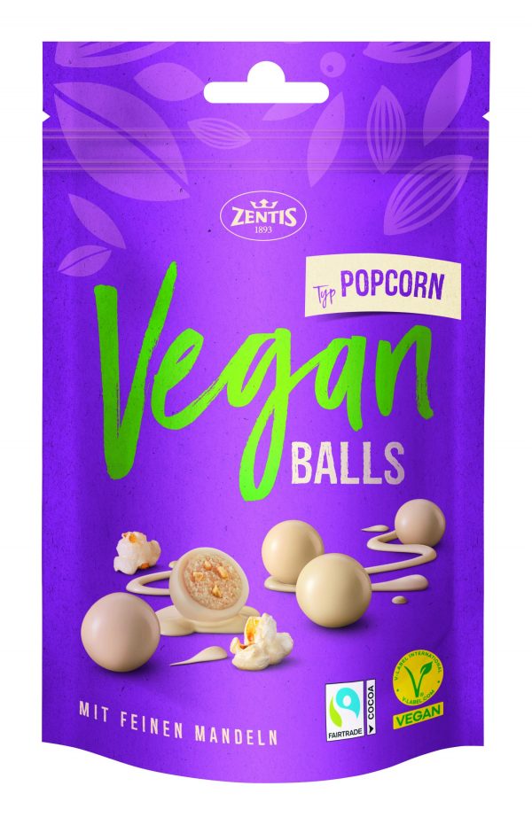 4062432004755 Zentis Vegan Balls 90g, Choco Popcorn